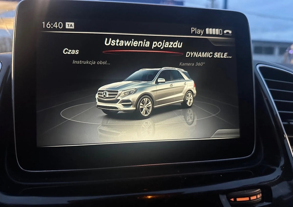 Mercedes-Benz GLE cena 127500 przebieg: 201000, rok produkcji 2015 z Nysa małe 106
